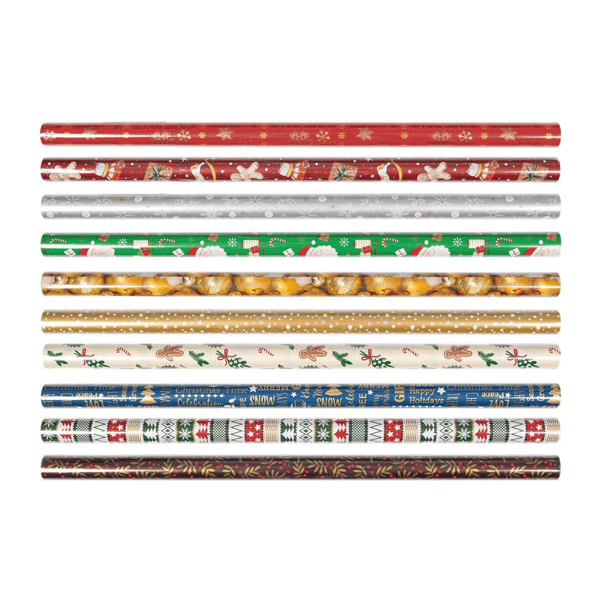 Geschenkpapier, Weihnachten, Rollen, Muster, Bunte