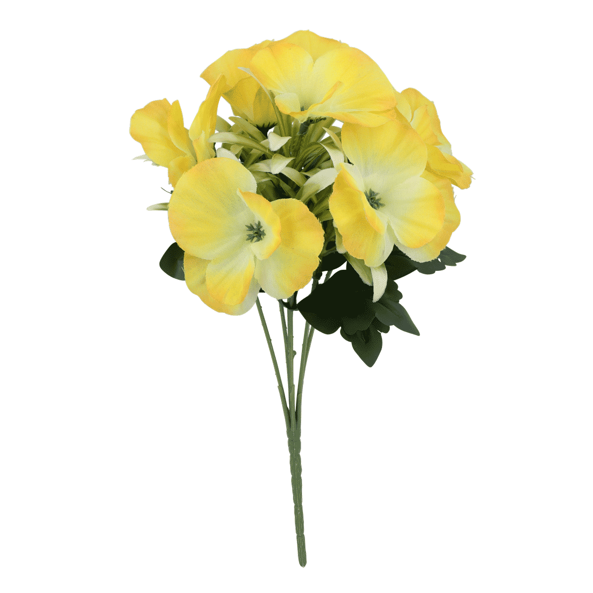 gelbe Blume, gelber Blumenstrauß, Hutfler Blüte, Kunstpflanze, Stielblume