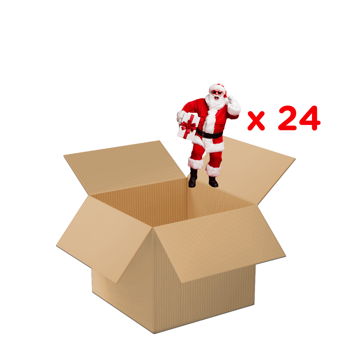 Kartonbox, Geschenk, Weihnachtsmann, Box, Verpackung, kartonbox, geschenk, weihnachtsmann, x24, cardboard box, Kartonschachtel, Geschenkverpackung, Weihnachten, Sankt Nikolaus, Pakete
