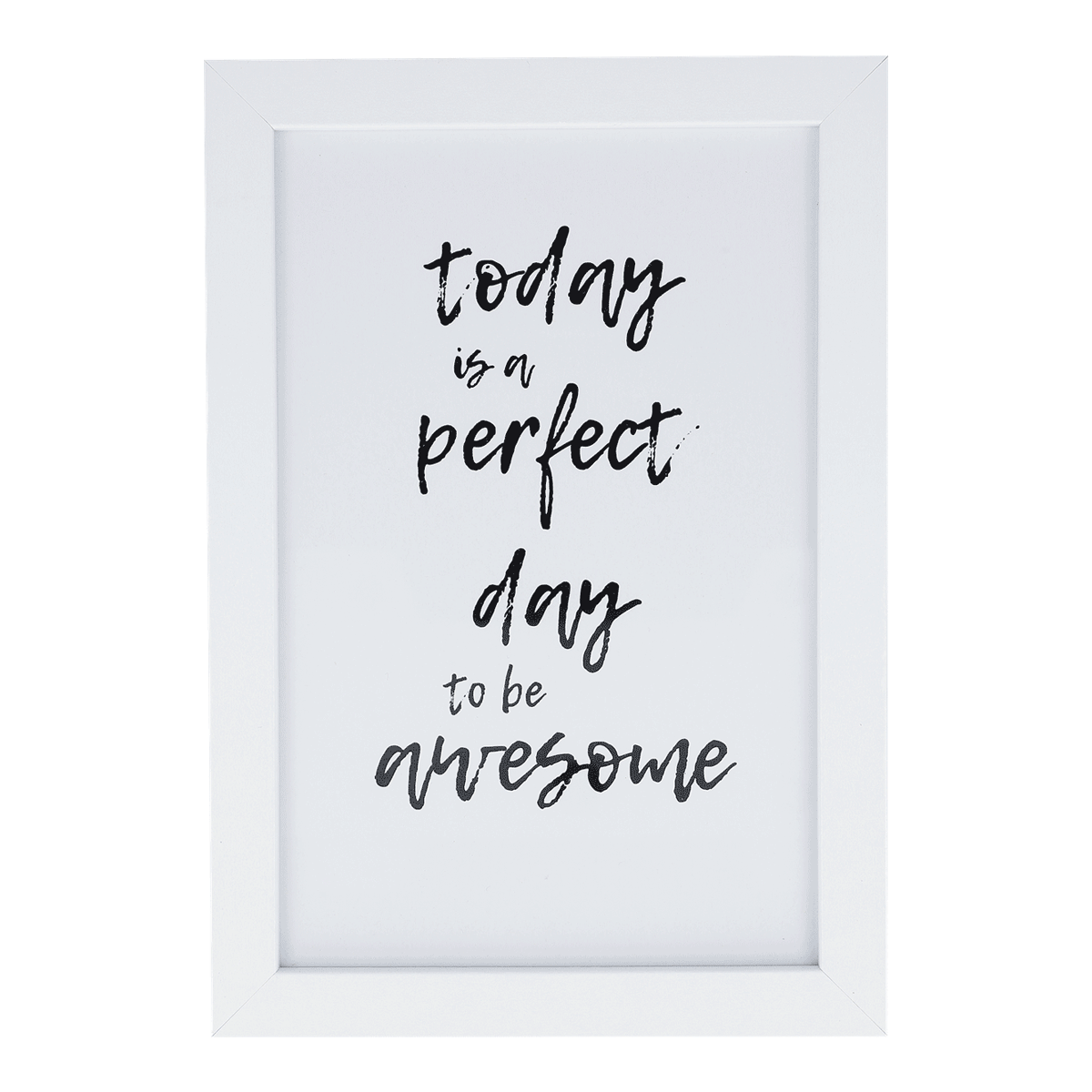 Rahmenbild, Displaybild, Spruchbild, Zitatebild, Holzrahmen, rahmen, druck, textkunst, motivationszitat, weißer rahmen, Wandbild, Rahmen, Spruch, Motivation, Interieur