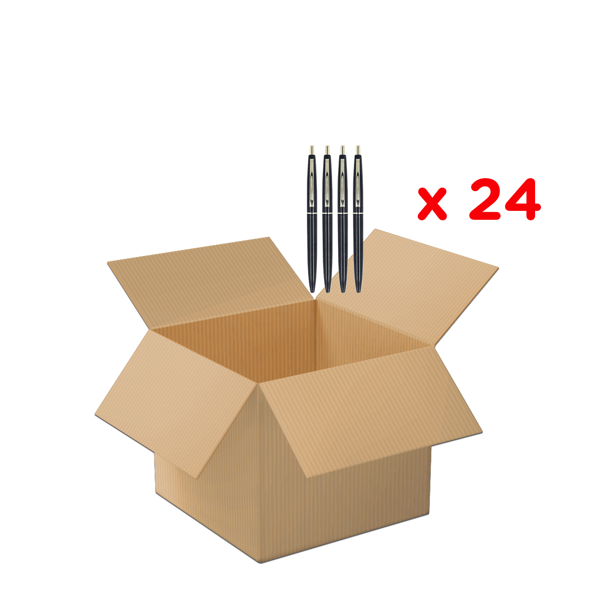 Kugelschreiber, Ballpoint, Kartonverpackung, Box, Paketzubehör, Stift, Kugelschreiber, Packung, Schachtel, Set, Box, Pappe, offene Schachtel, Kugelschreiber,  Packung zu 24