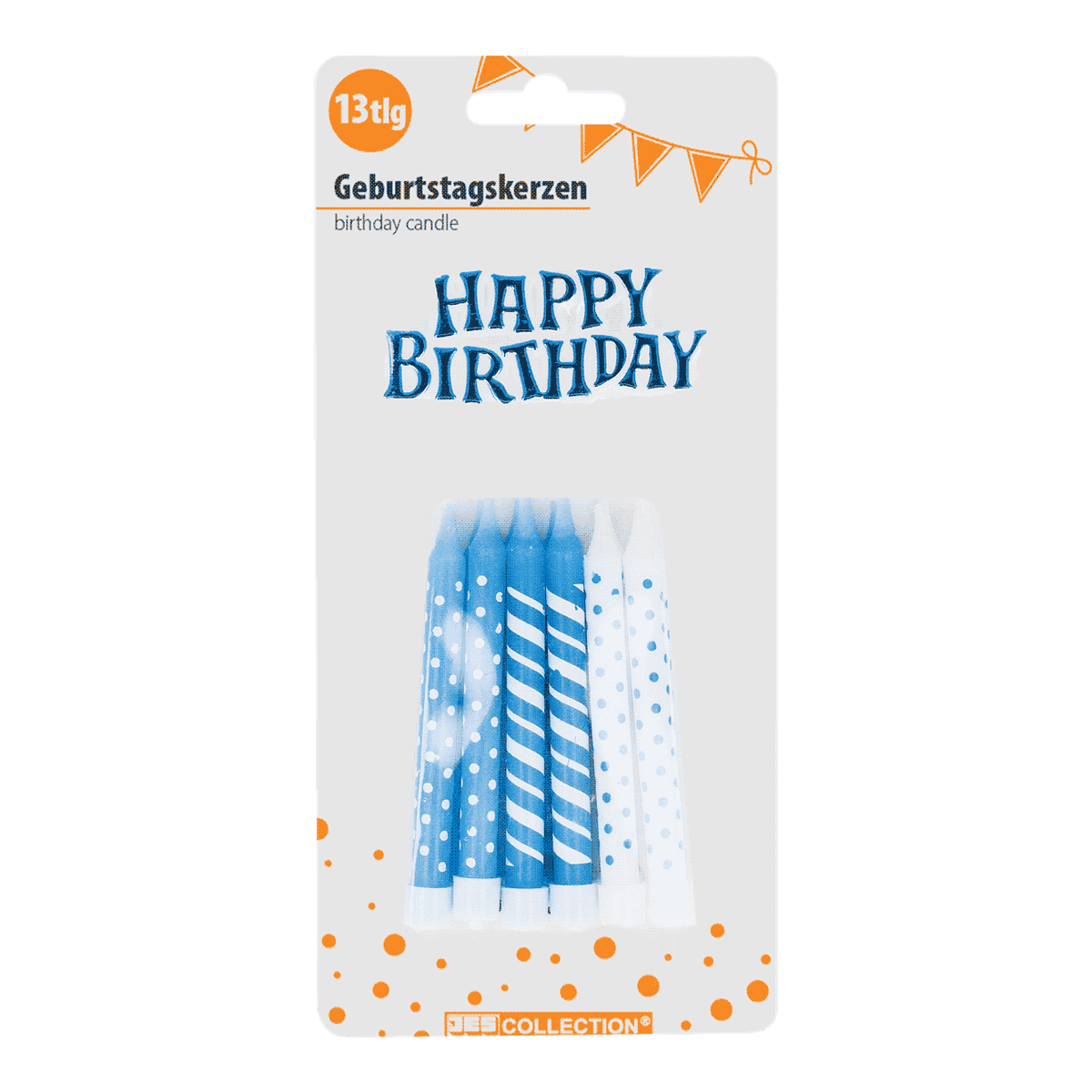 Pinsel, Gerät, Werkzeug, Birthday candle, Blue candles, Striped candles, Polka dot candles, Party decoration, Geburtstagskerzen, Birthday candle, Blau-weiß, Streifendes Motiv, Polka dots