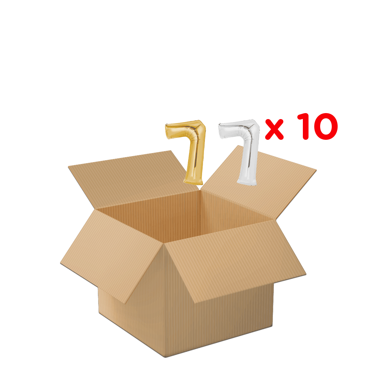 kartonbox, geschenkbox, ballonzahl, 10x, karton, LUCKY_1, Karton, Schachtel, Ballon, x10, balloon, box, verpackung, karton, unopened