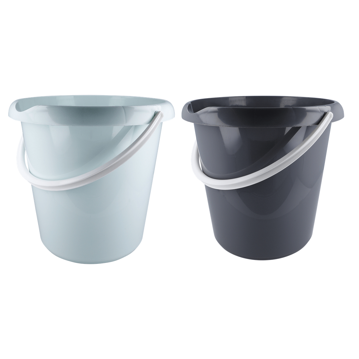 Eimer, Kübel, Plastik, Halterung, Mehrfarbig, Eimer, Kübel, Plastikbehälter, Griff, Paar, Eimer, Kübel, Plastic, zweifarbig, Tragegriff