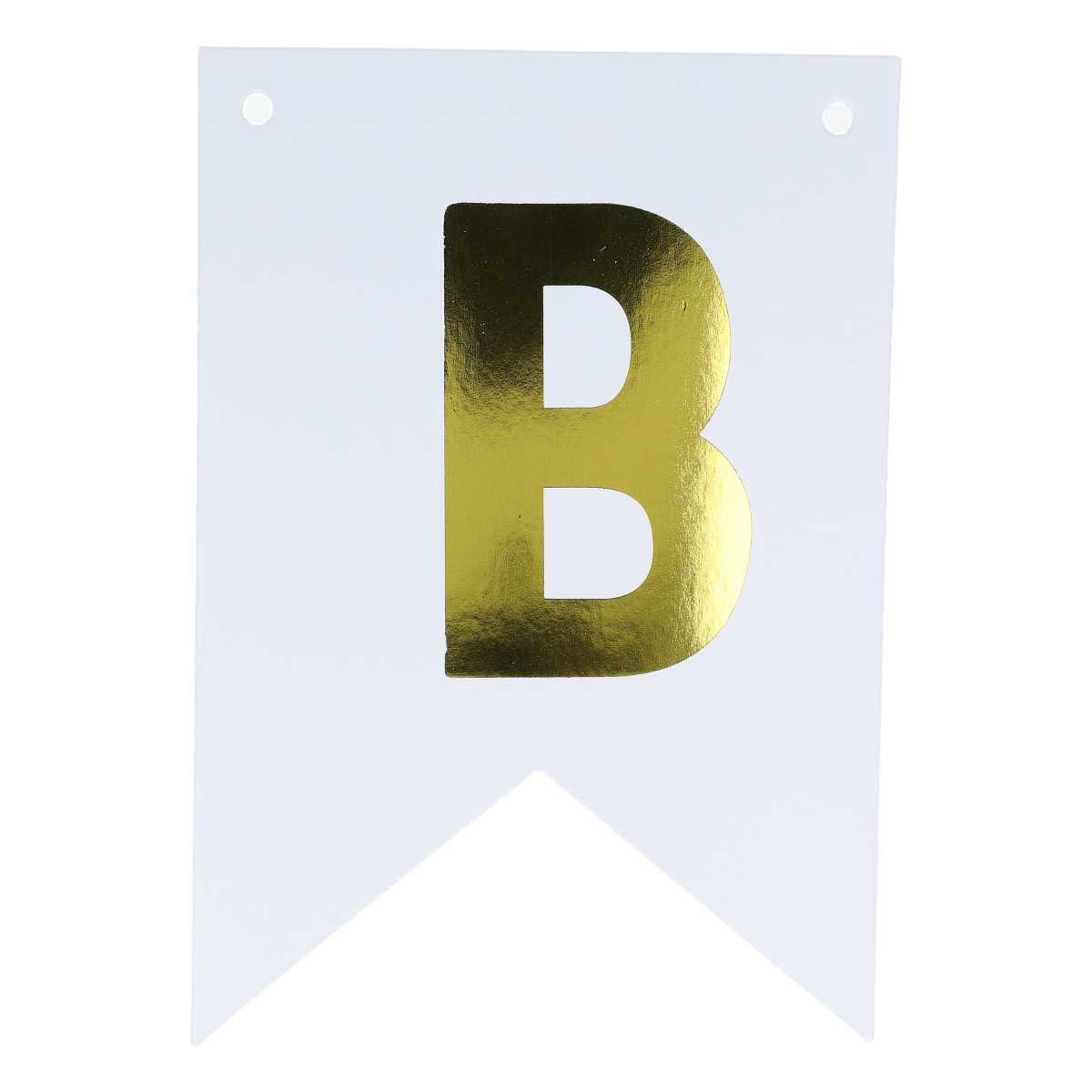 Banner, Flag, Gold letter, Dekorationsschild, Aufsteller, Banner, Flaggenbanner, Goldenes B, B-Symbol, weißer Hintergrund, banner, flag, white banner, gold letter, B sign