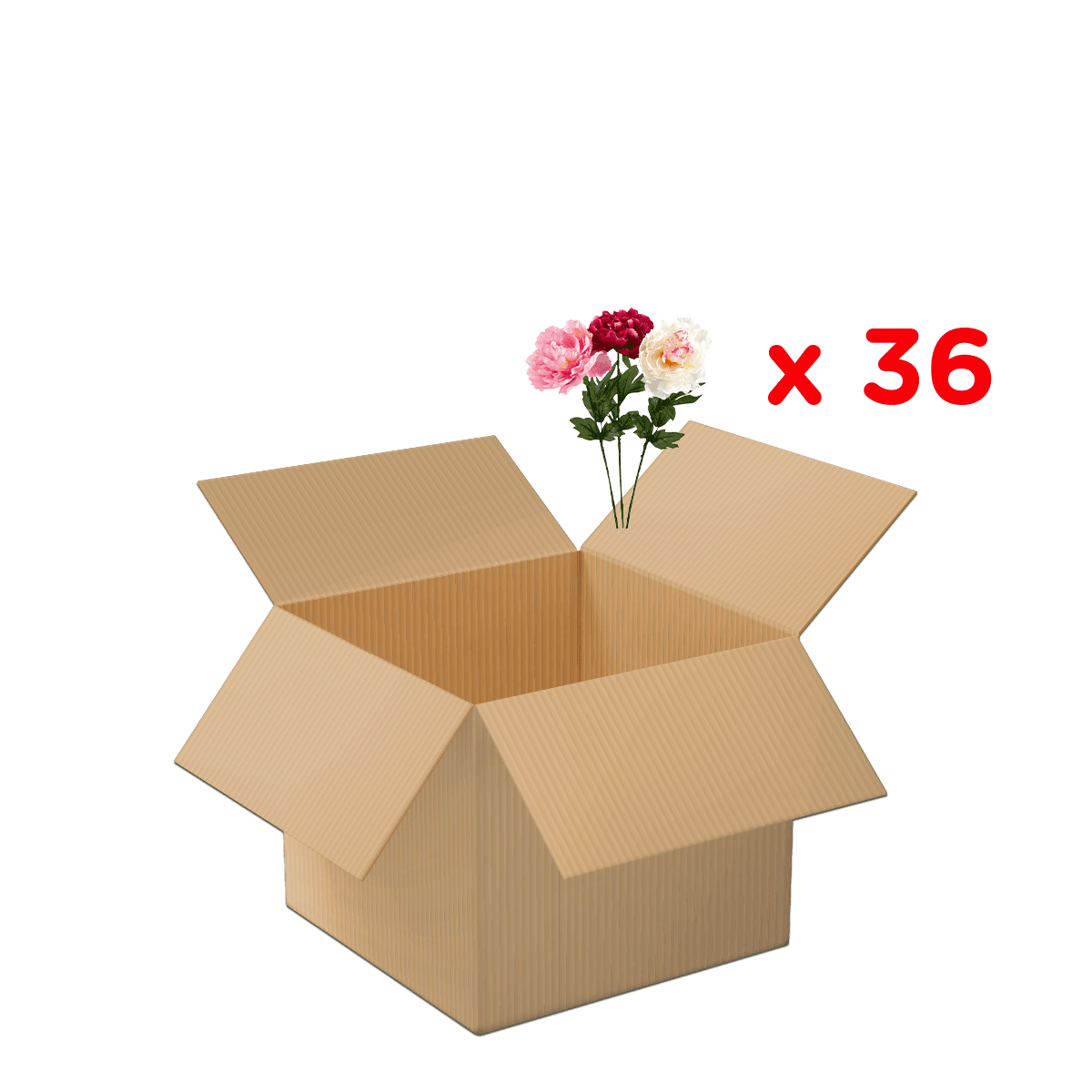 Kartonbox, offene Schachtel, Blumenstrauß, Rosen, Packung x36, Kartonbox, offen, Blumen, Rosen, Verpackung x36, karte, blumen, box, lieferung, verpackung