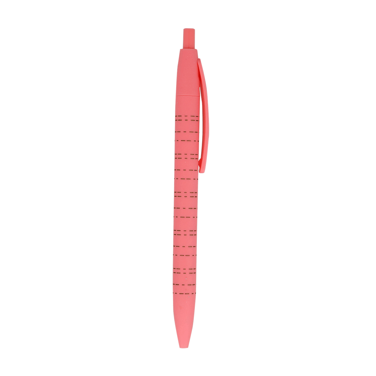 Stift, Kugelschreiber, Pink, Gummi-/Kunststoffgehäuse, Clip, Stift, Kugelschreiber, Gummigriff, Rosa, Markierlinie, Stift, Kugelschreiber, Gepunktete Oberfläche, rosa, Clip