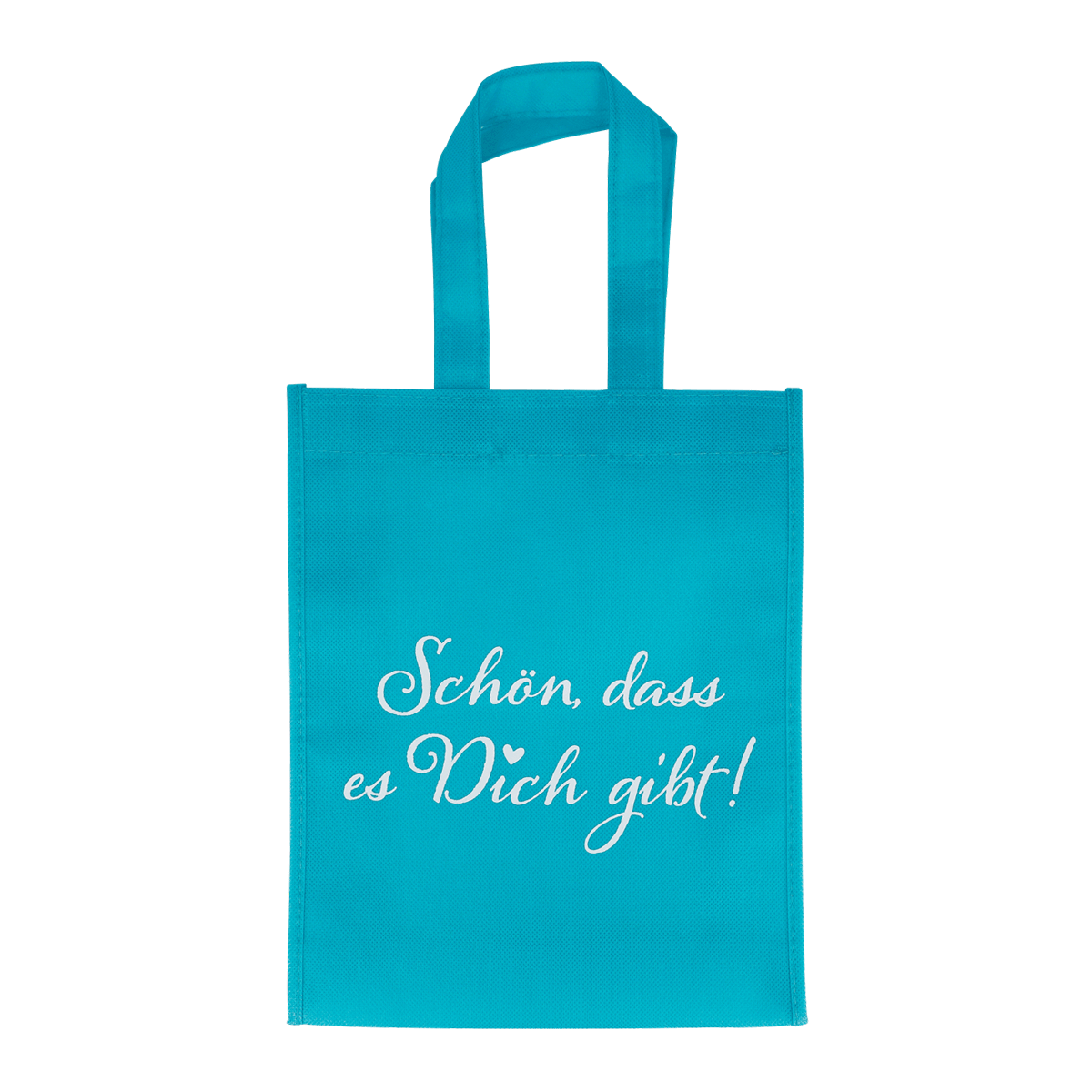 Tote, Canvas, Türkis, Bedruckte Tasche, Text-Tasche, Tasche, Tasche aus Stoff, Türkises Tote, Größe klein, Aufdruck Text, Tasche, Tote, Baumwolle, Türkis, Spruch
