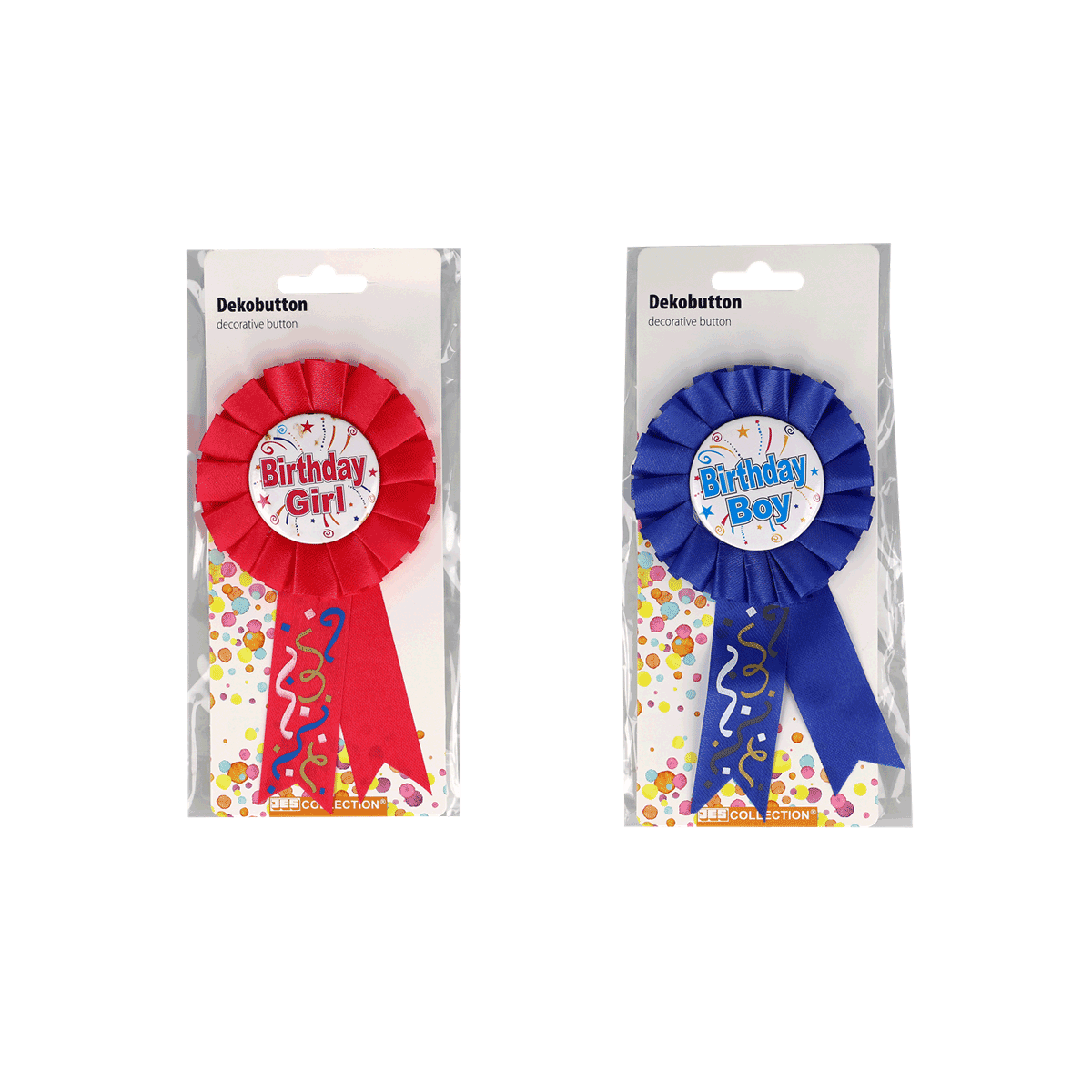 dekorbutton, Birthday Ribbon, Rosette, Partybinde, Geburtstagsschilderung, Dekorbutton, Ribbon, Birthday Button, Roter Button, Rosette, Dekorbutton, Birthday button, Rote Schleife, Raketenband, Papier-Rosette