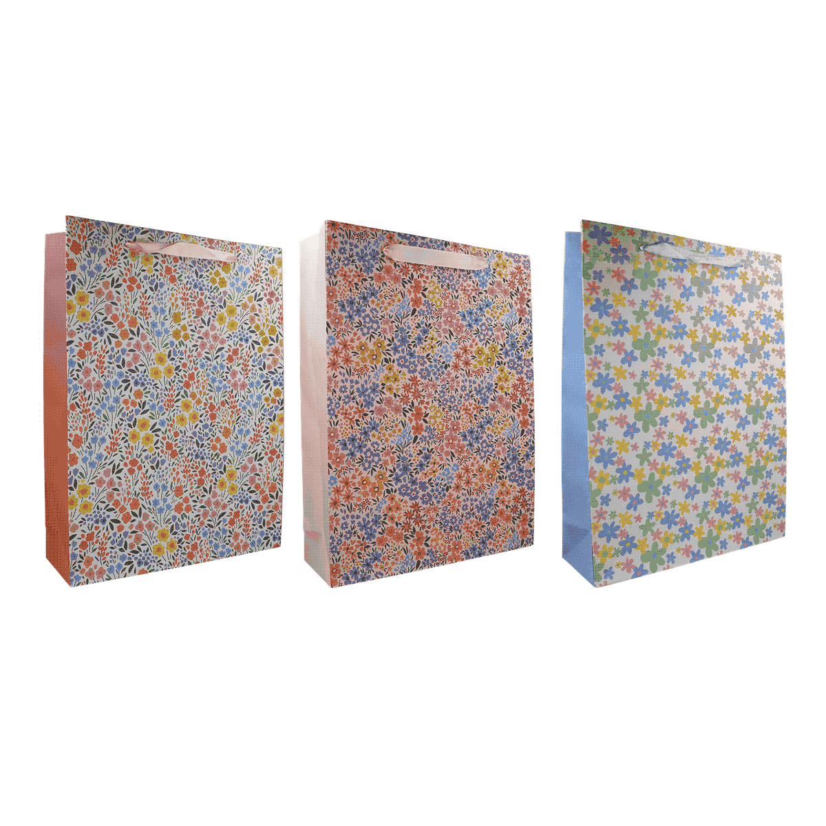 blumenmuster, geschenkverpackung, geschenktüte, falterleicht, lila-rosè-gestaltung, Geschenktüte, Blumenmuster, Papiertüte, bunte Blumen, Satz von Tüten, blumenmuster, geschenktüte, papierbeutel, florale tasche, buntes muster