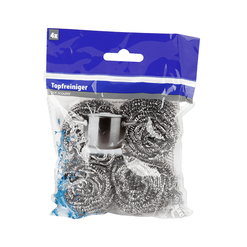 Topfreiniger, Spiralschwamm, Metall, Küchenreiniger, Töpfe reinigen, Topfreiniger, Schwammreiniger, Metallschlauch, Metallschwamm, Küchenreiniger, Potties Reinigung, Spiralkabelschwamm, Topfreiniger, Küche, Haushalt