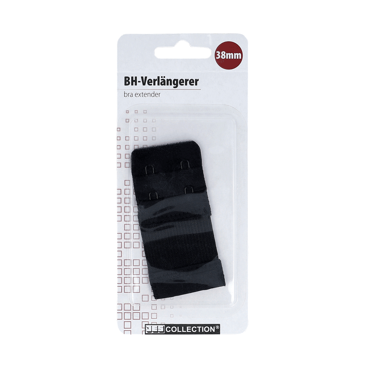 BH-Verlängerer, BH-Extender, verstellbarer Träger, schwarzer Stoff, 38mm, Bra-Verlängerer, BH-Verlängerer, Schwarz, Stoffband, Kunstfasern, BH-Verlängerer, BH-Clip, verstellbarer Träger, schwarz, 38mm
