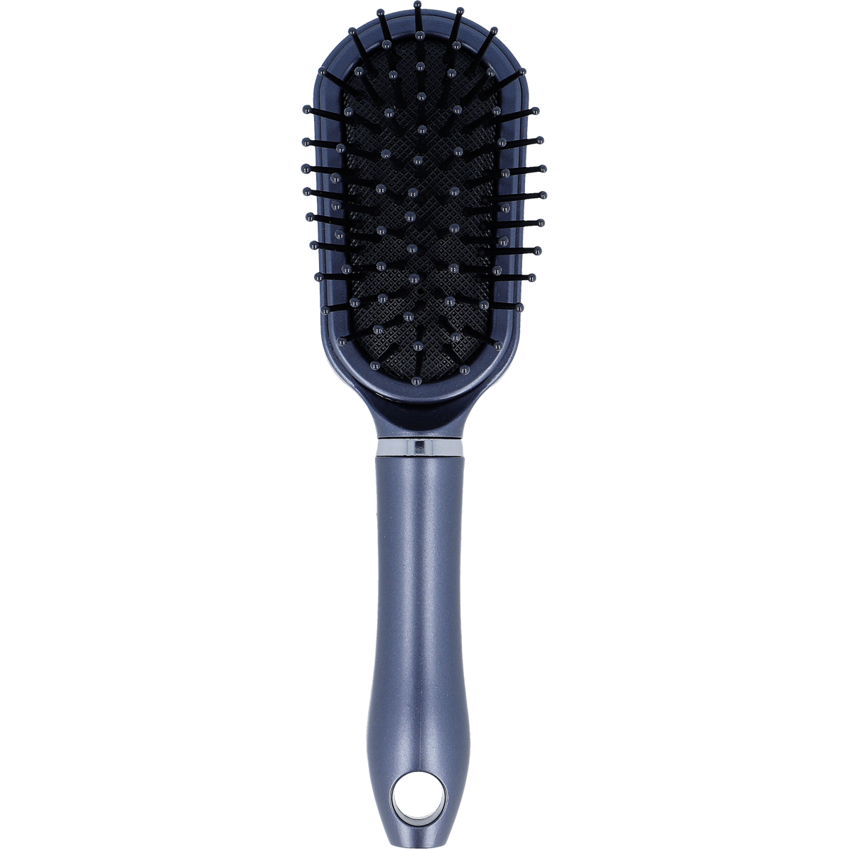 Kopfhaarbürste, Haarbürste, Entwirrbürste, Nadelbürste, Mattes Finish, Haarbürste, Rundbürste, Körperkamm, Kunststoffgriff, dunkelblau, Haarbürste, Detangler, Haarbürste mit Düsen, Nylonborsten, Kammbürste