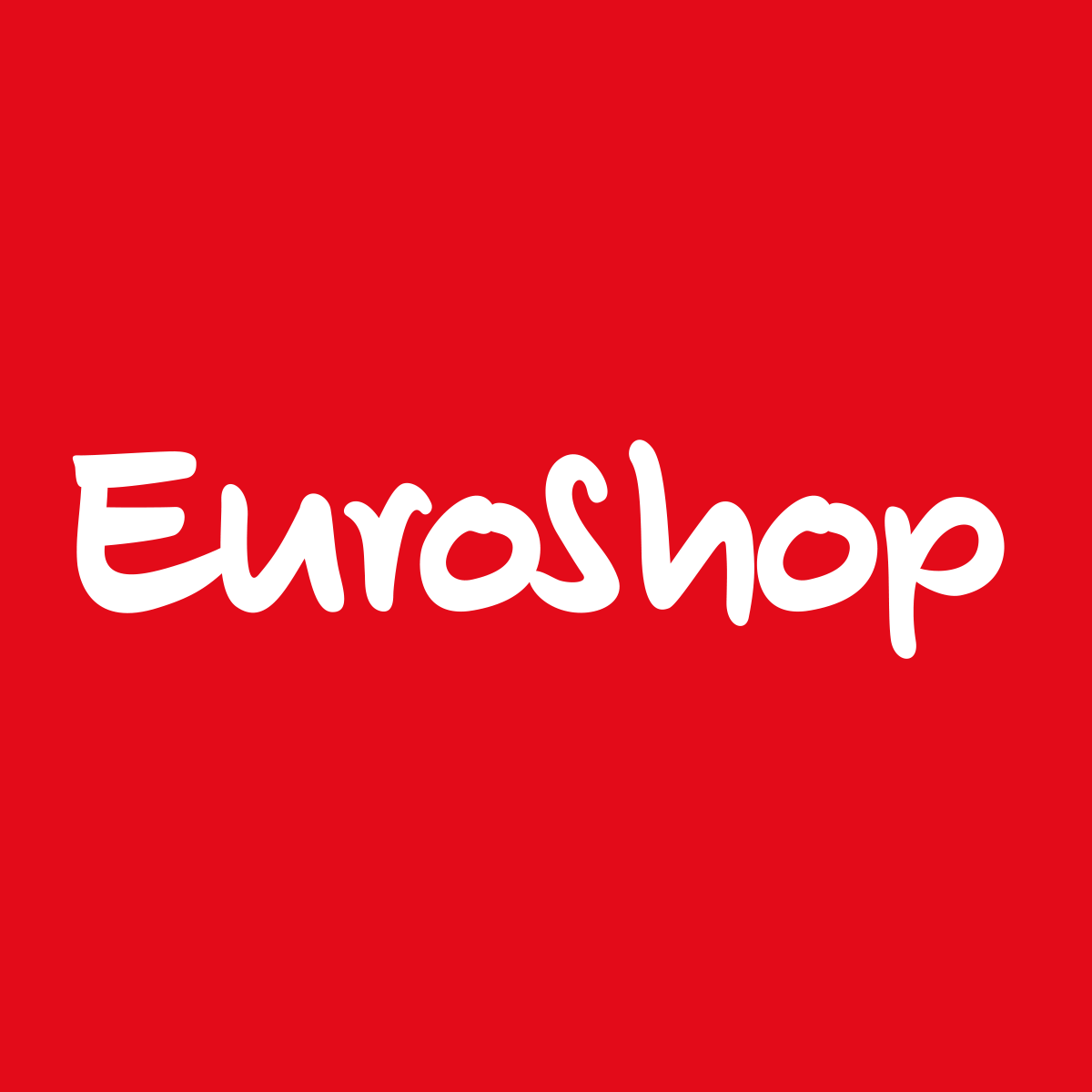 rot, Logo, Eurosop, Markenlogo, Grafik, retail logo, eurosop, red background, white text, brand logo, logo, e-commerce, roter Hintergrund, weiße Schrift, Markenname nicht sichtbar