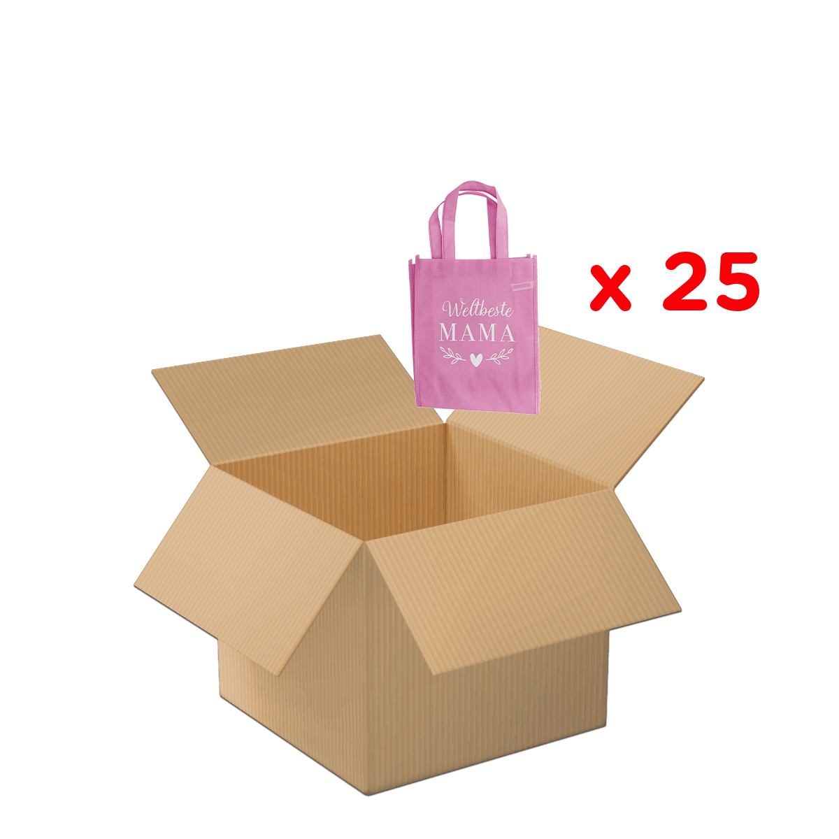 Kartonbox, offene Box, Paket, Versandbox, rosa Einkaufstasche, kartonbox, offene schachtel, braune schachtel, verpackungskarton, geschenktüte, kartonbox, unverpackt, versand, paket, giftbag
