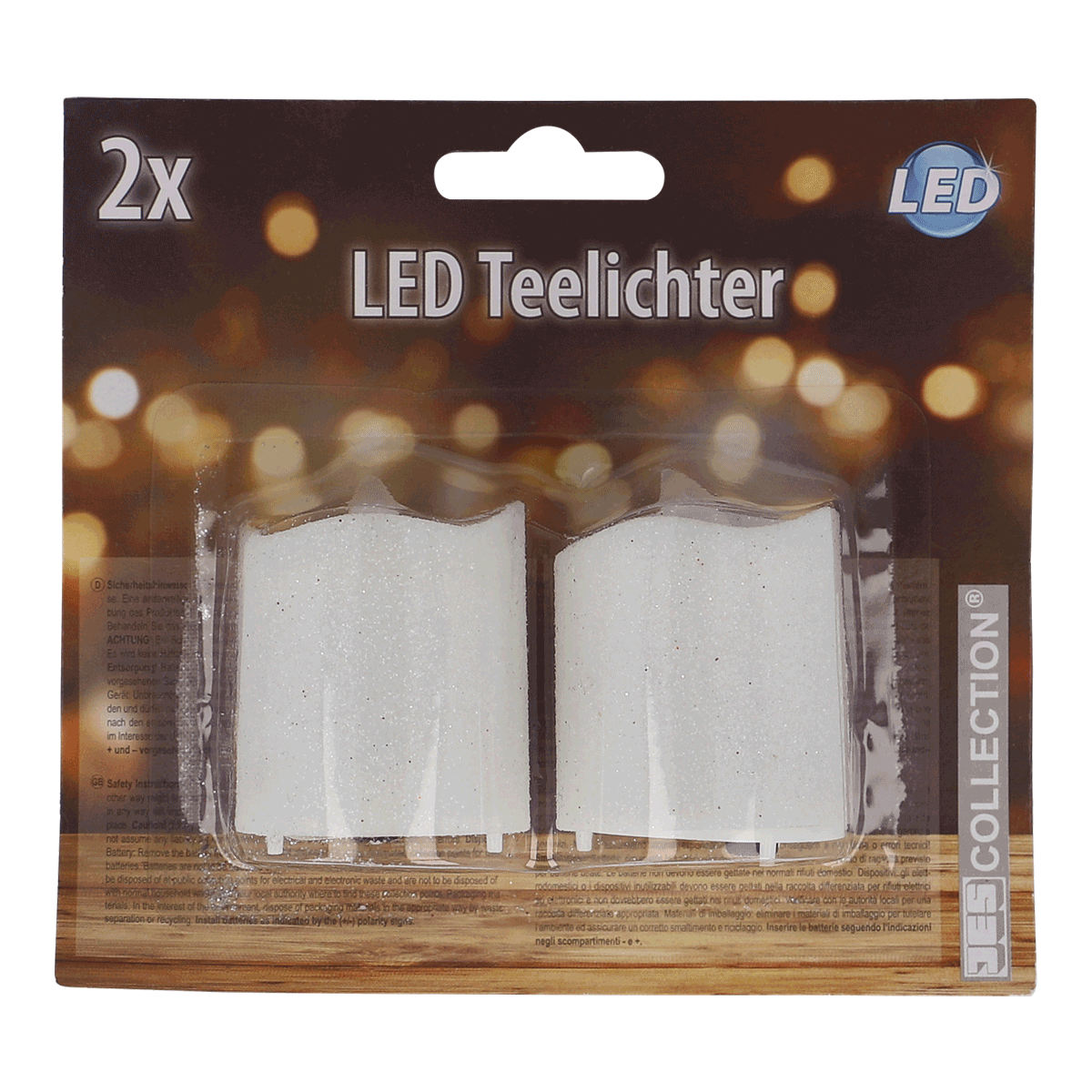 LED, Teelichter, 2x, weiße Kerzen, Deko-LED