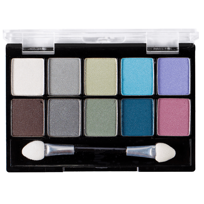 Eyeshadow Palette, Bunte Farbtöne, Matt/Schimmer Finishes, Kompakte Hülle, Duale Applikatoren, Lidschattenpalette, 12 Farben, Pflegeleicht, metrische Farben, Pfännchen, Applikator, Lidschatten-Palette, Farbenpalette, Matte/Schimmer, Augen-M makeup, Kompa