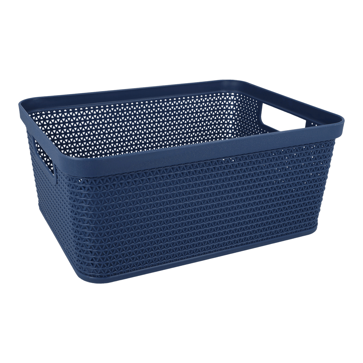 Basket, Korb, Aufbewahrung, Blau, Flache Form, Korbs, Plastikkorb, Blau, offener Korb, gewebtes Muster, Korb, Aufbewahrung, Plastikkorb, Gitterkorb, blau