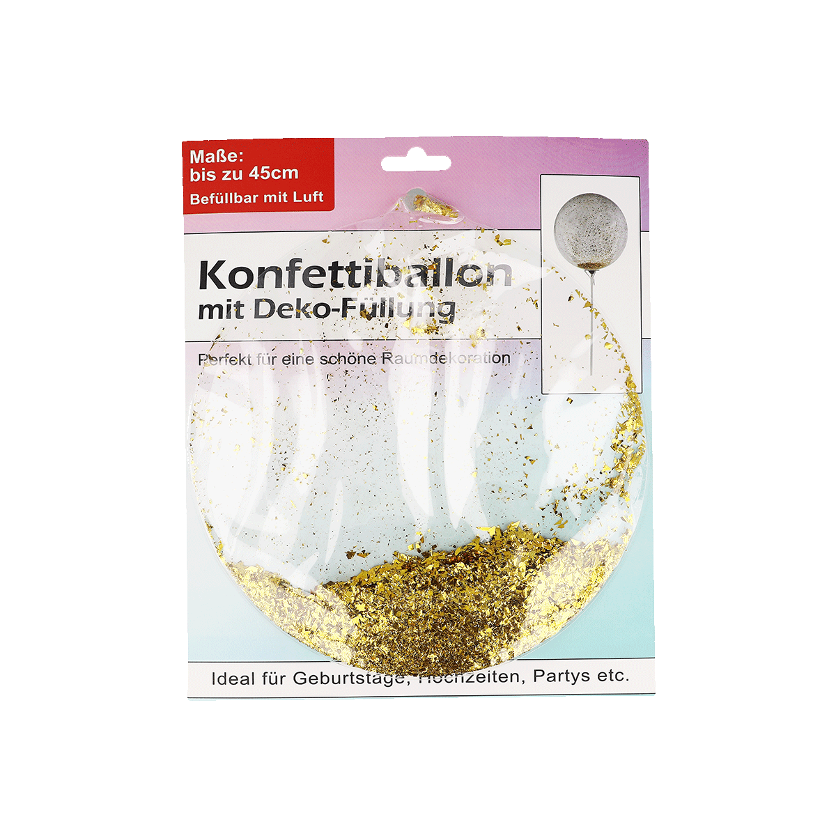 Konfettiballon, Deko-Füllung, Geburtstag, Partys, Goldfolie, Konfettiballon, Deko-Füllung, Glitzer, Goldfolie, Ballondeko, Konfettiballon, Glitzer, Deko-Ballon, Goldene Konfetti, runder Ballon
