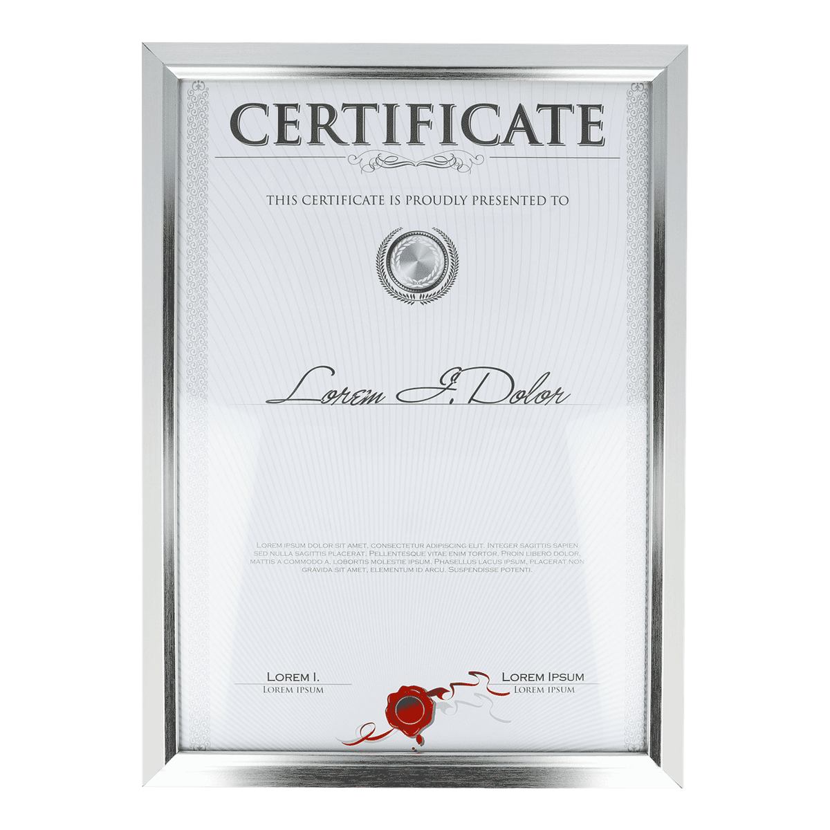 zertifikat, rahmen, silber, glas, dekorativ, certificate, Frame, silver, Luxus, roter Siegel, zertifikat, dokument, rahmen, rote Siegel, metallrahmen