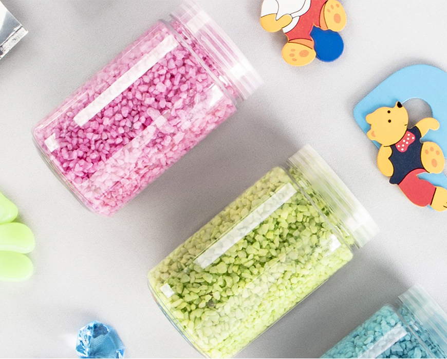 Glitzerkügelchen, Perlengranulat, Dekokügelchen, Bunte Körner, Kunststoffsprinkler