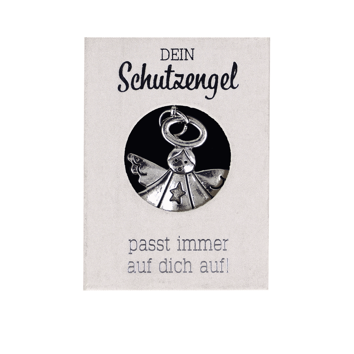 Anhänger, Schutzengel, Medallion, Silber, Kundenspruch, Schutzengel, Anhänger, Medallion, Silber, Kleingegenstand, Engelanhänger, Schutzengel, Silberfarbend, Kettchenanhänger, Rundanhänger