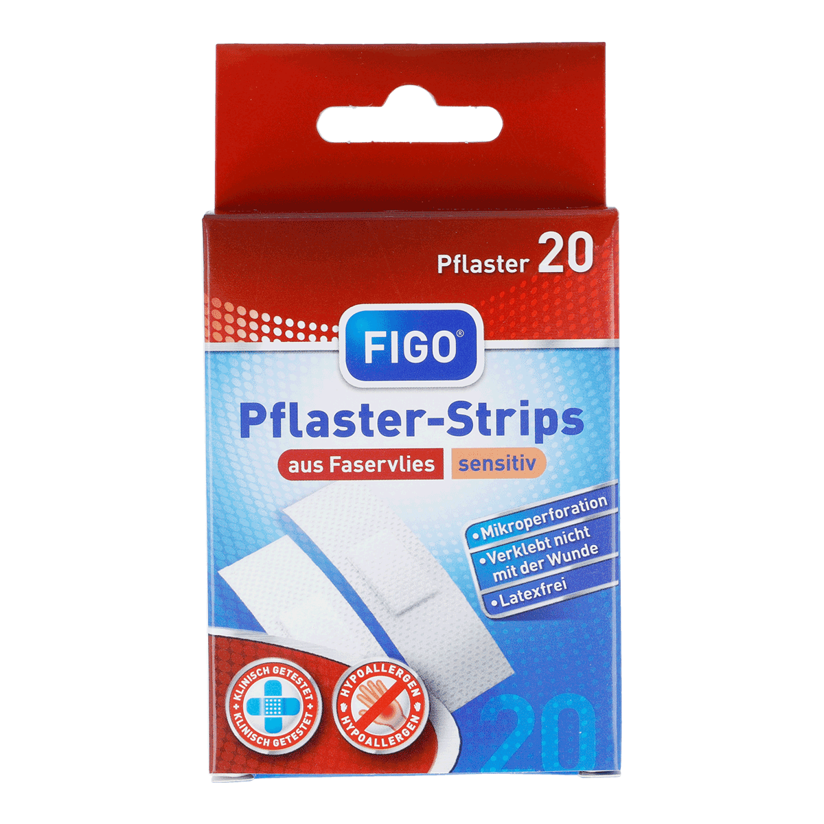 Pflaster-Strips, Klebepflaster, Faservlies, sensitiv, Latexfrei, Pflaster-Strips, Faservlies, sensitiv, Latexfrei, Mikroperforation, Pflaster-Strip, Faservlies, Wundverband, Latexfrei, sensitiv