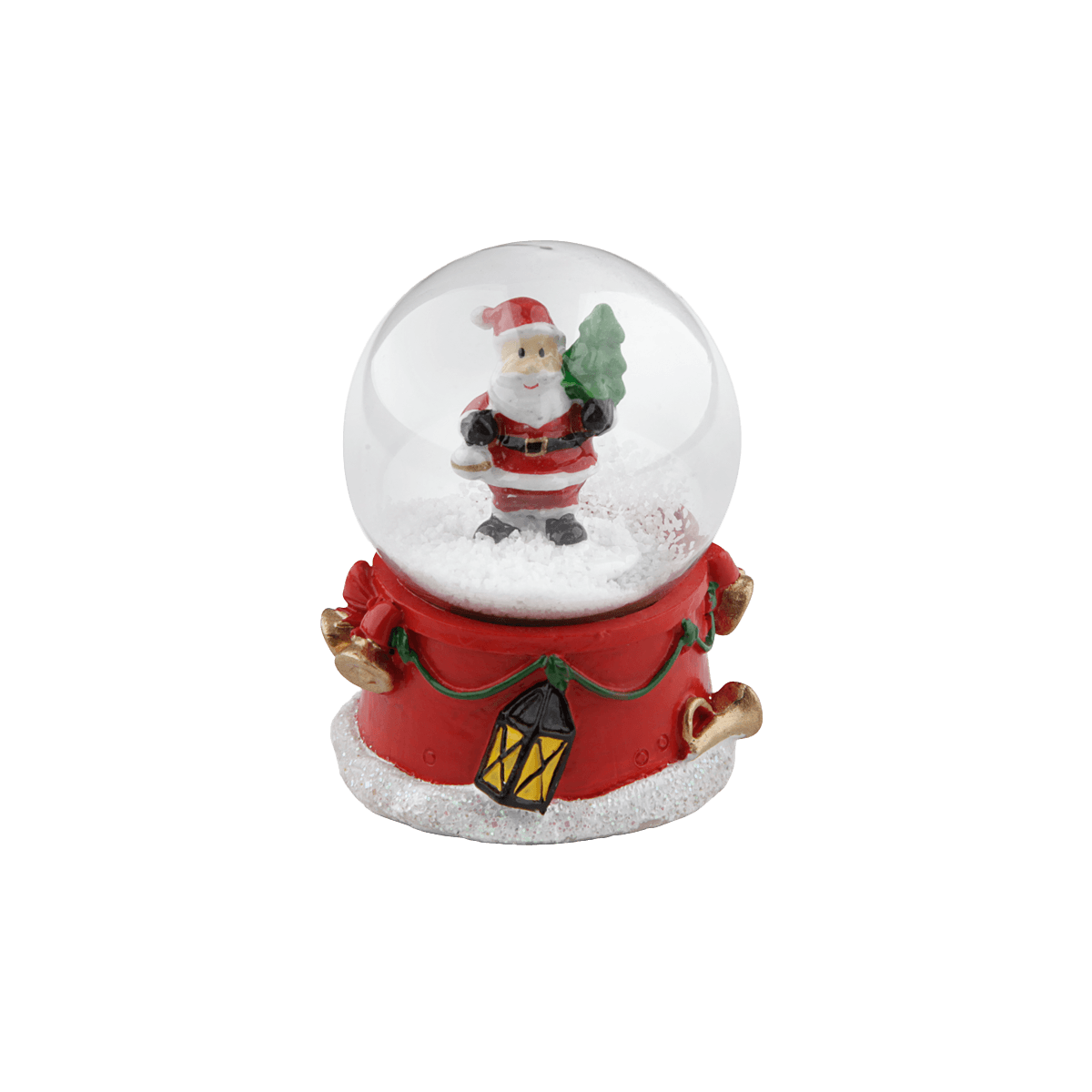 Schneekugel, Weihnachtsdeko, Santa, Glaskugel, Laterne