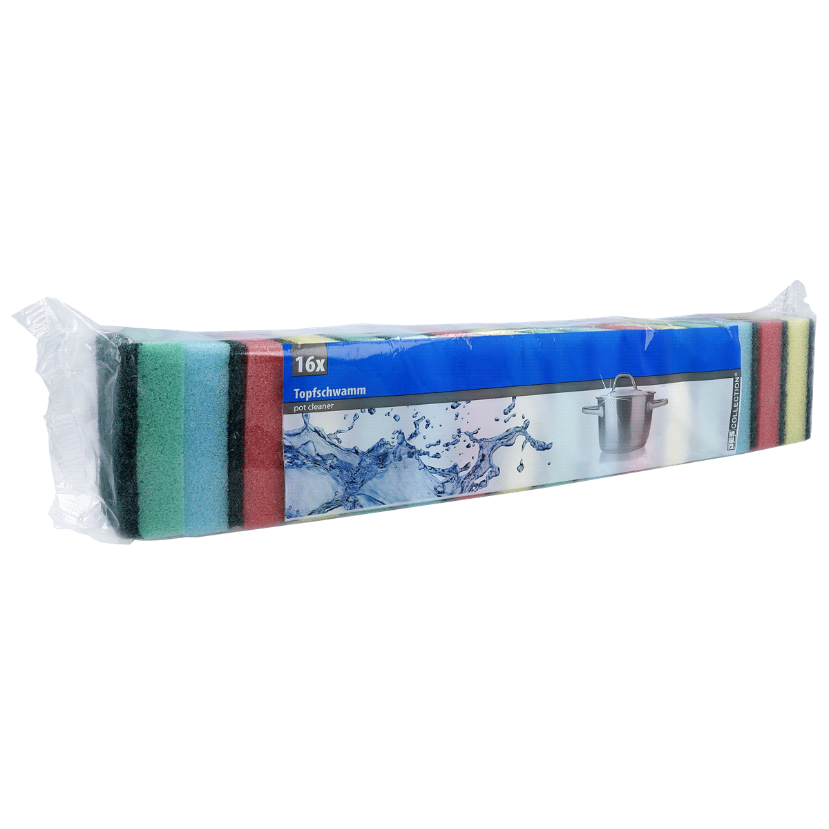Topfbesen, Spülschwämme, Mehrfarbig, Kochgeschirrreinigung, 16x, Topfbesen, Spülbürsten, Reinigungsset, 16x, Schwämme, Topfbesen, Spülbürsten-Set, Schwamm-Set, Kochgeschirr-Pflege, 16-teiliges Set