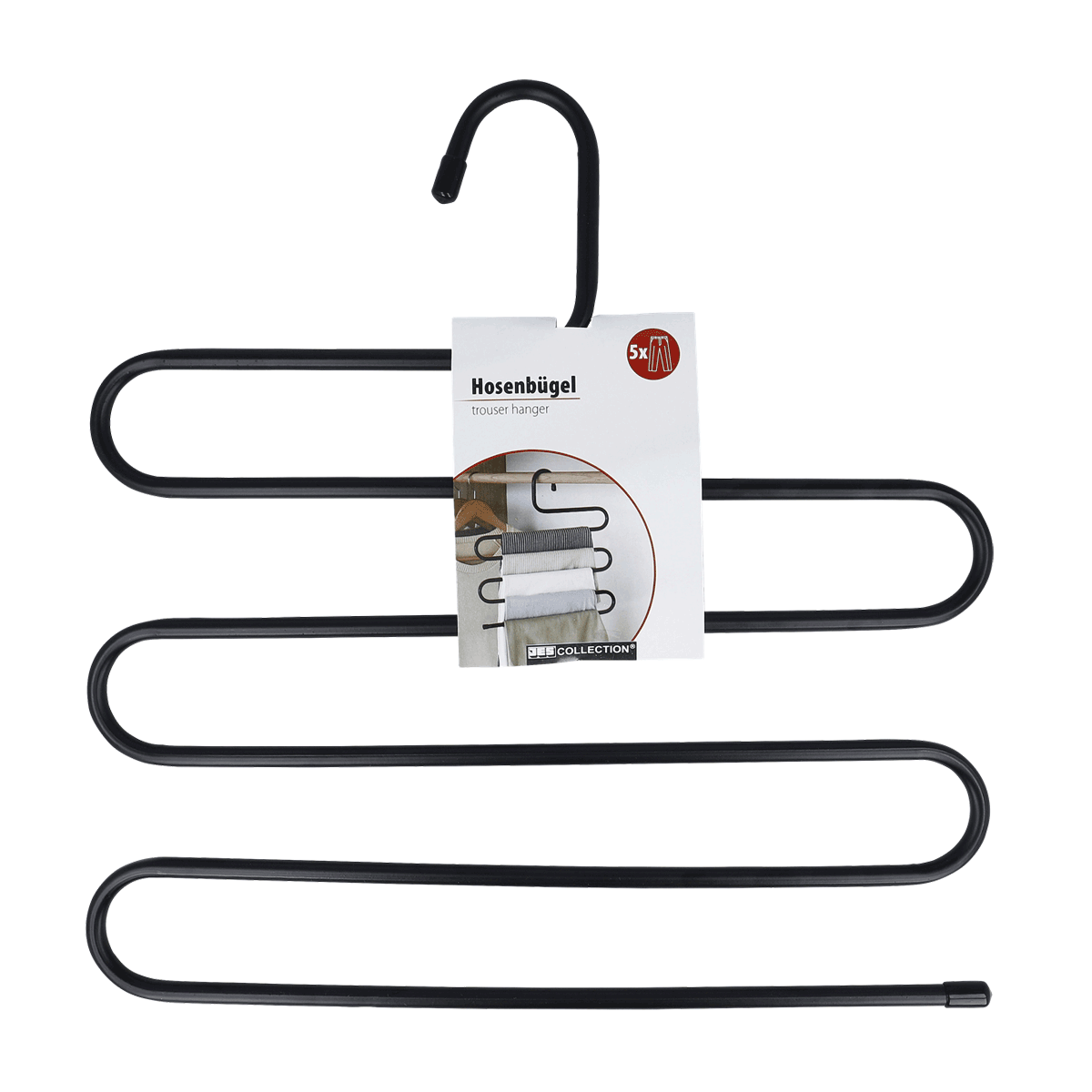 Trouserhänger, Aufhängeschiene, Metallhänger, Kleiderhaken, schwarz, Knotenhänger, Trocknerhaken, Hakenstange, Kleiderhaken, Hosenbügel, Hosenbügel, Hosen-Hänger, Metallhänger, Schwarz, Kleidungshaken