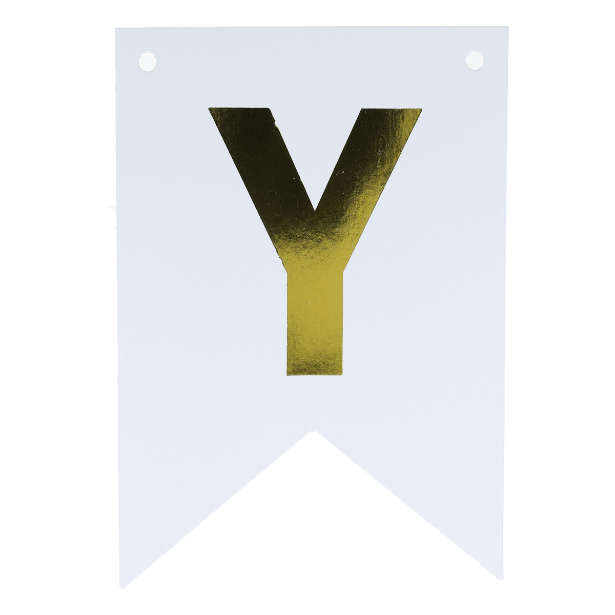 Banner, Flag, Buchstabe Y, Goldfolie, Schild, banner, zeichen, y-form, weiß, goldfoil, Banner, Fahne, Y-Form, Gold, Weiß