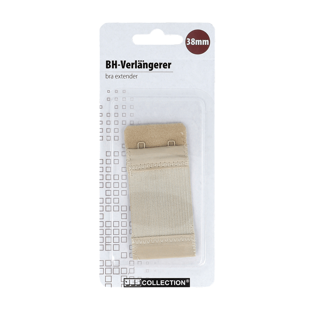 Verlängerer, BH-Verlängerung, Beige, Stoffband, 38mm, BH-Verlängerer, Brustschutz, Beige, Kunststoff, Klettverschluss, Brassiere-Verlängerer, BH-Verlängerer, 36mm, Beige, elastischer Stoff
