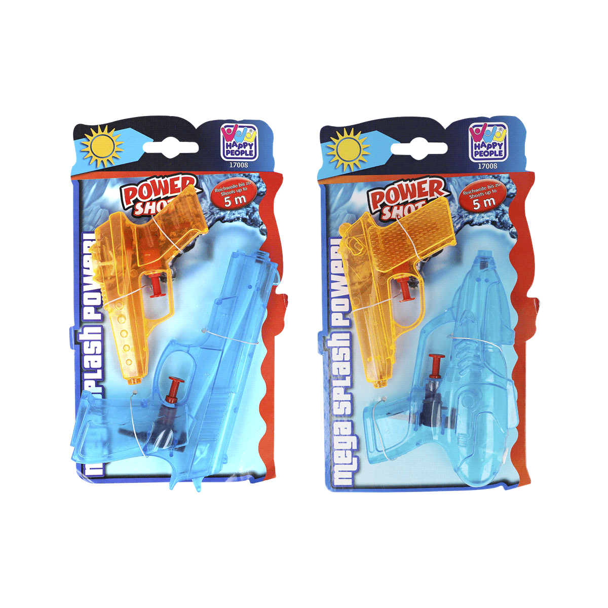 Wasserpistole, Spielzeugpistole, Blau, Orange, Verpackung, Nerf-Gewehr, Wasserpistole, Plastik-Blaster, Spielzeug-Set, Blau/Orange, Plastikpistole, Wasserpistole, Spielzeugset, Blau, Orange