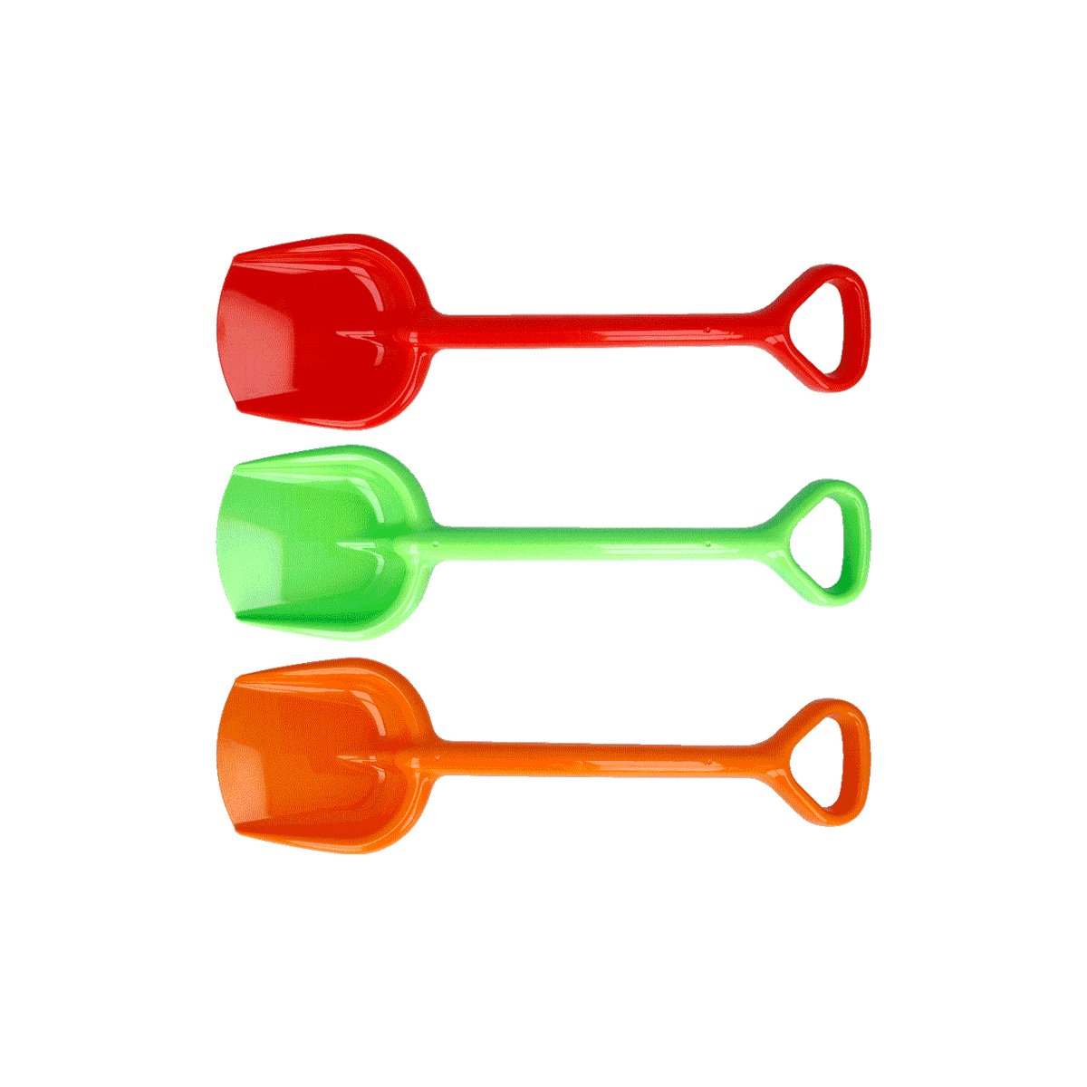 Schaufel, Mini-Schaufel, Bunt, Spielzeugschaufel, Dreier-Set, kleine schaufel, schaufel plastik, farbig, handwerkzeug, spachtel?, Schaufel, Scoop, Kunststoff, Mehrfarben, Spachtel