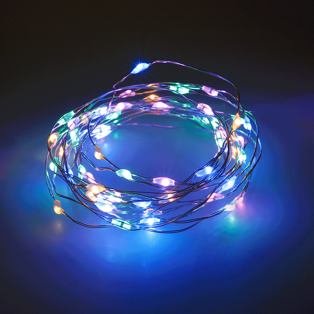 Lichterkette, LED, bunt, Nachtlicht, Dekoration, Lichterkette, LED, RGB, Nachtlicht, Dekoration, Lichterkette, LED, Bunte Lichter, Dekokette, Spiralform