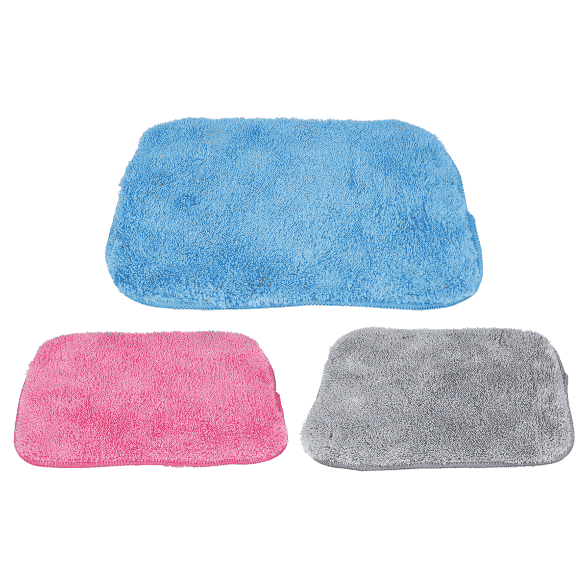 tücher, microfaser, bad, blau, rosa, grau, torten, mikrofaser, blau, pink, grau, Handtücher, Mikrofaser, Badezimmer, bunt, Satz