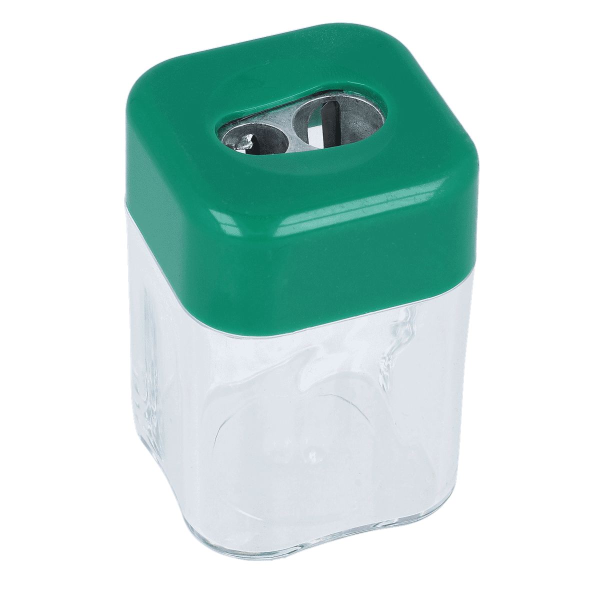Spender, Zucker, Kügelchen?, Kern?, Körniger?, Spardose, Sparform, Grün, Klar, Burgel?, Schulbox, Haushalt, Küchenzubehör, Grüne Abdeckung, Glasbehälter