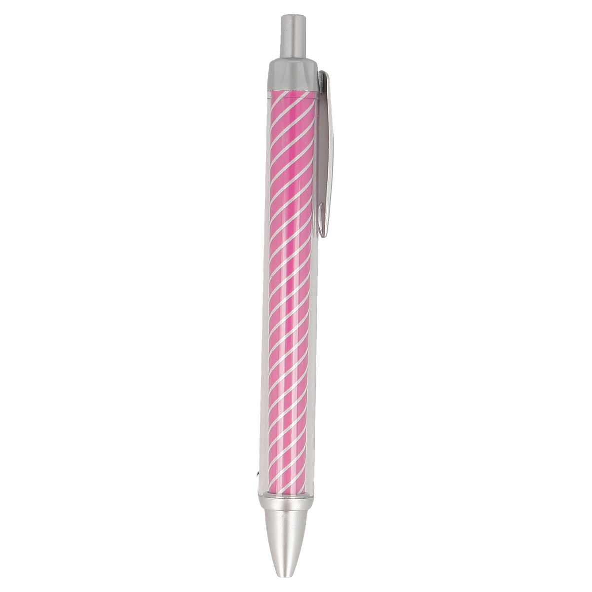 Stift, mechanisch, rosa, gestreift, Klippenclip, pen, ballpoint, pink, streifen, clip,  Kugelschreiber,  Rollerball,  pink,  spiralförmiges Muster,  Metallclip