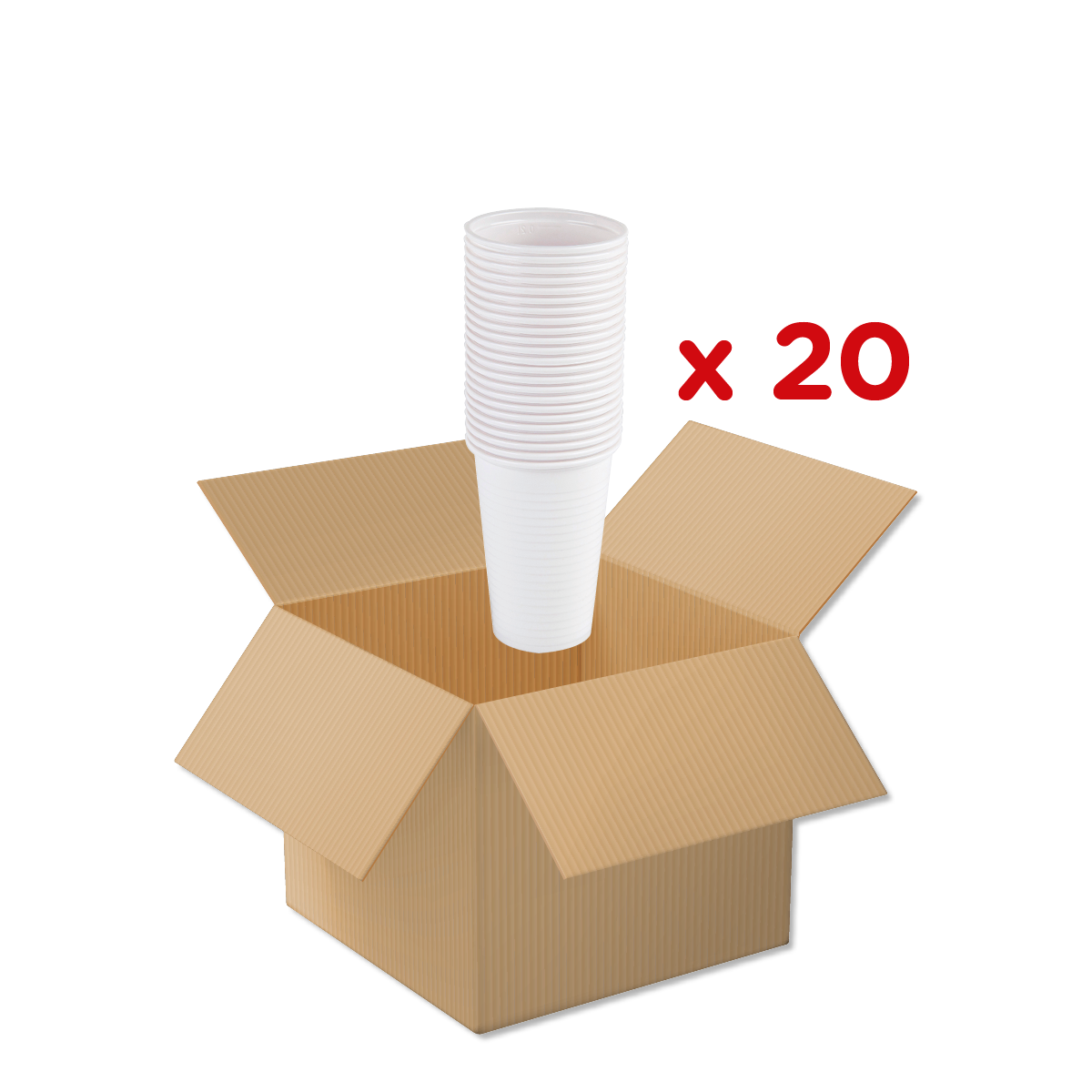 Becher, Pappbecher, Einwegbecher, Kartonbecher, Kaffeebecher, Pappkarton, Becher, Kunststoffbecher, Einweg, 20 Stück, Kartonbox, Becher, Pappbehälter, Spitzbecher, Einwegbecher