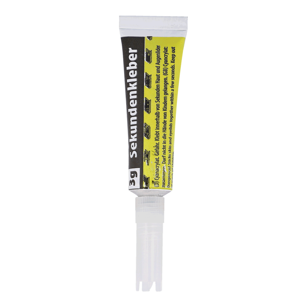Sekkundkleb, Klebepaste, Klebefläche, Tubenkleber, Gelklebemittel, dichtungsmittel, rohr, tube, kautschuk?, Tube, Salbe, Oftmals schätzungsweise, gelb, Etikett