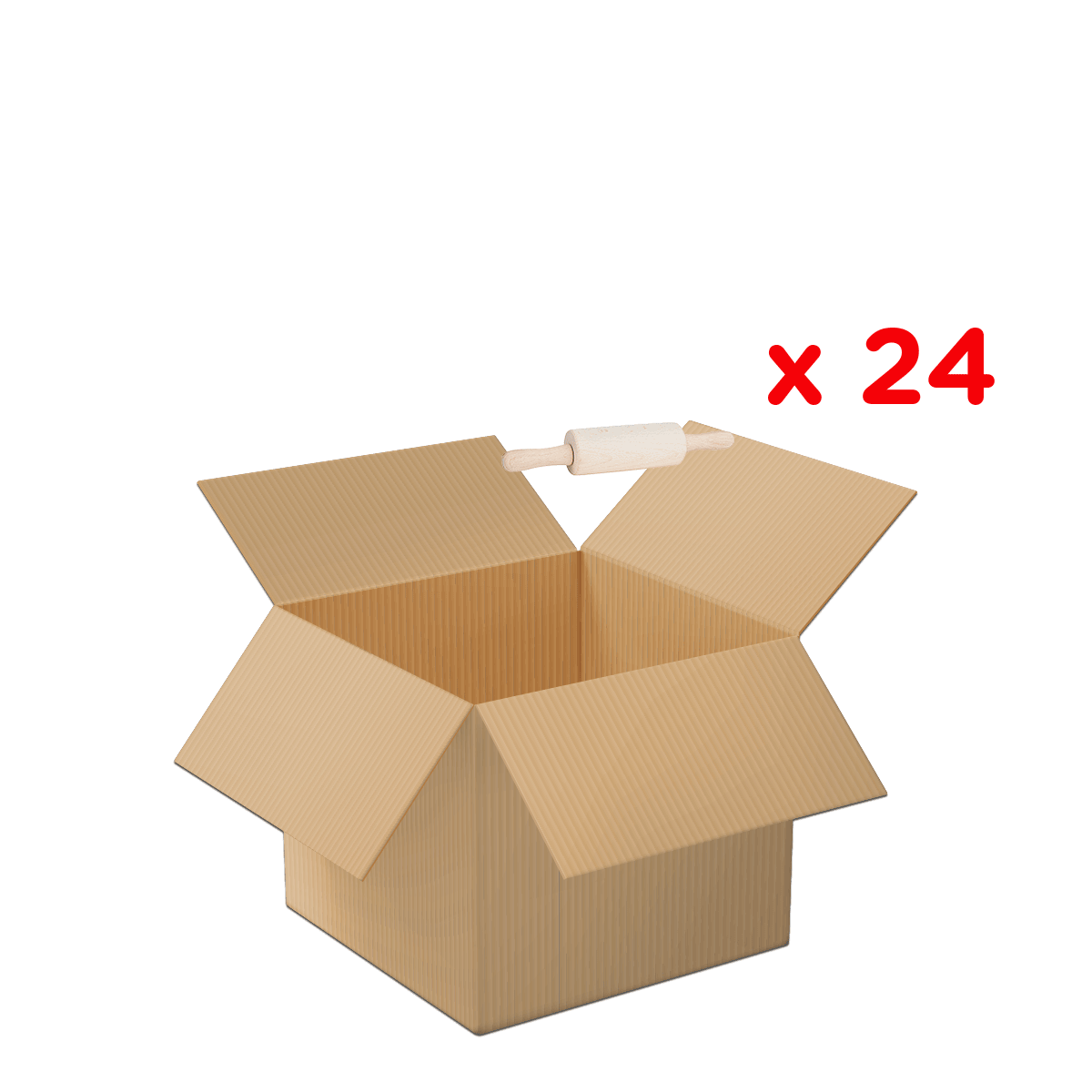 Kartonschachtel, Offene Box, Faltbox, Verpackungskarton, Paketbox, Kartonbox, Offene Box, Kartonschachtel, Umzugskarton, Faltbox, Kartonschachtel, Versandkarton, Wellpappe, offen, 24er Pack
