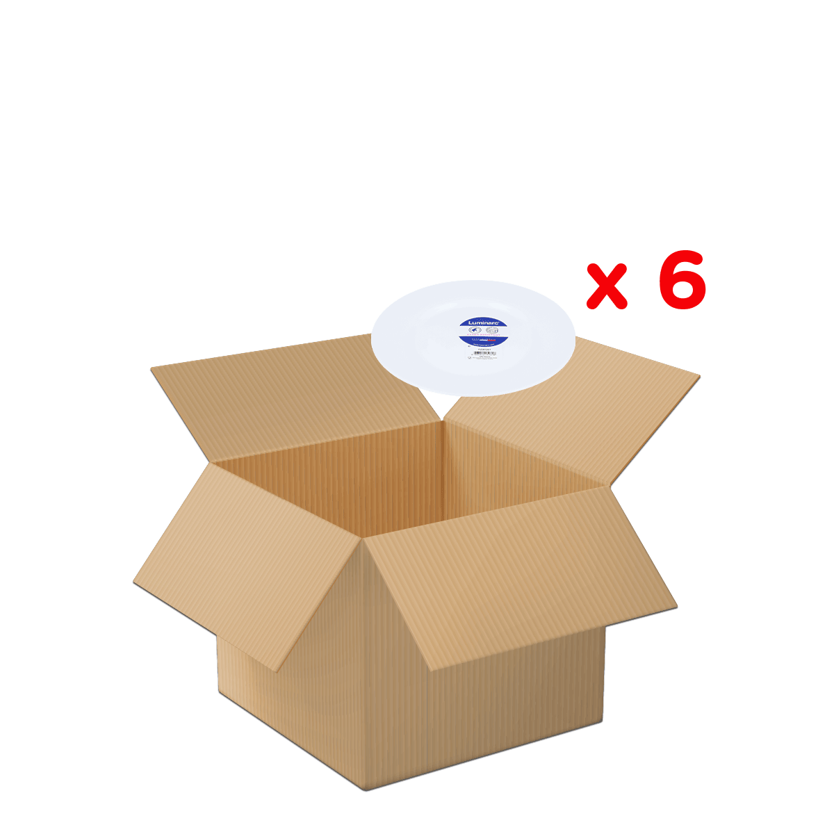 Kartonbox, Offenes Kartonpaket, Verpackungskarton, Wellpappe, Einmal-Pasta Teller, Kartonbox, Umzugskarton, Faltbox, Bodenverpackung, Einweg-Deckel, Kartongbox, Umzugskarton, Kartonbox, Lagerbox, Lieferbox