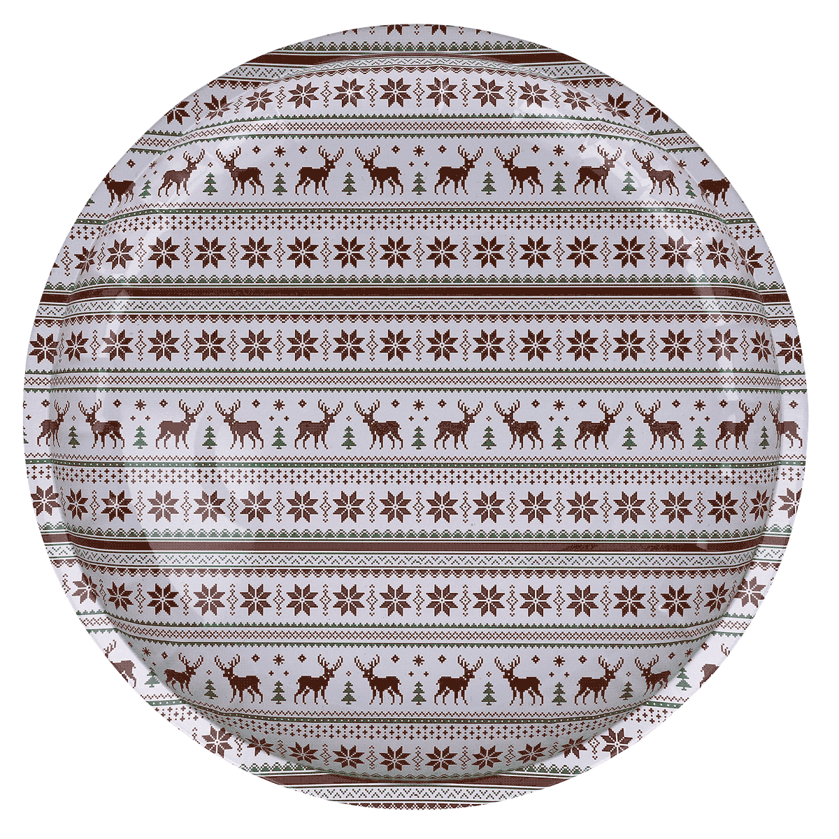 deer, reindeer, pattern, knit, round tablecloth