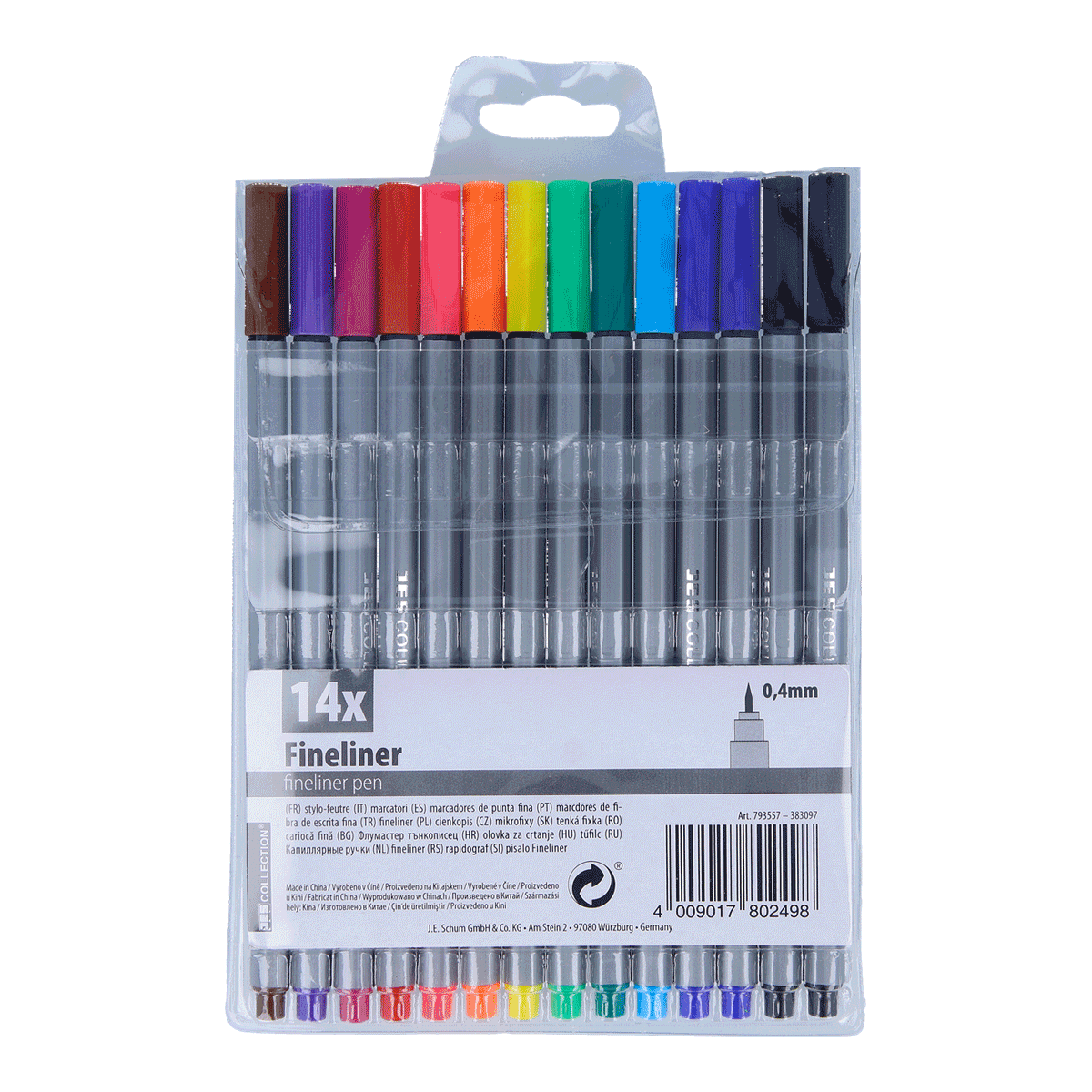 Filzstifte, Fineliner, Markerset, 16 Farben, 0,4 mm Spitze, Filzstifte, Fineliner, 14er_set, Fineliner, Deckstifte, Filiermarker, Fineliner, 14x, Multicolor, 0,4mm