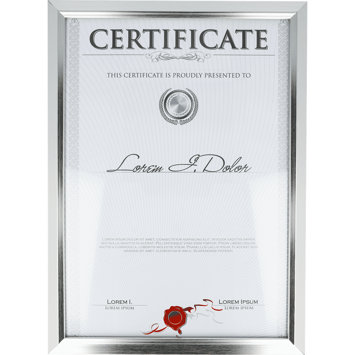 zertifikat, rahmen, silber, medaille, binde, zertifikat, rahmen, dokumentenrahmen, certificate, kunststoffrahmen, zertifikat, dokument, rahmen, silber, dekoration
