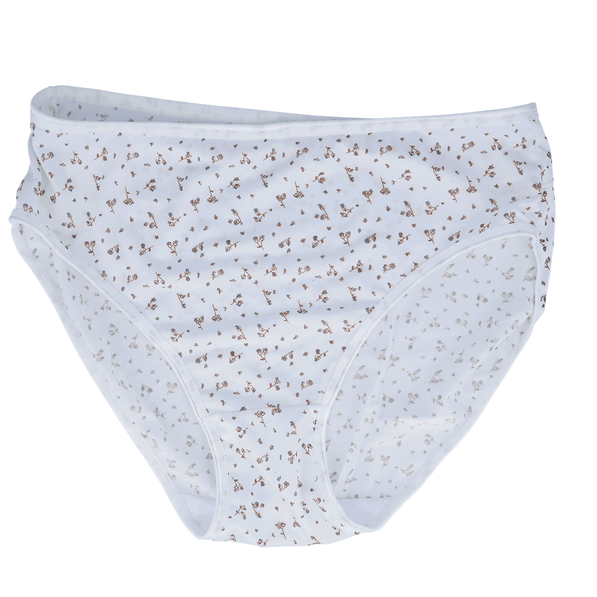Unterwaesche, Damen, Drei-viertel, Blumenmuster, Weiss, unterwäsche, höschen, tailliert, blümchenmuster, weiß, Unterhose, Slips, Damen, Weiß, Blumenmuster