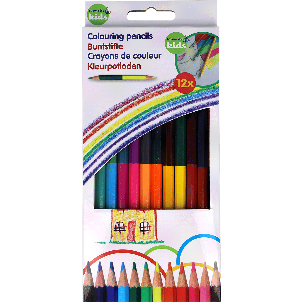 Buntstifte, Farbstifte, Kinderbedarf, Zeichenset, 12-pack, Coloured pencils, Buntstifte, 12 Farben, Zeichen-Set, Kinderfarben, Color pencils, Buntstifte, 12 Farben, Kinder-Kunstset, Verpackungsschachtel