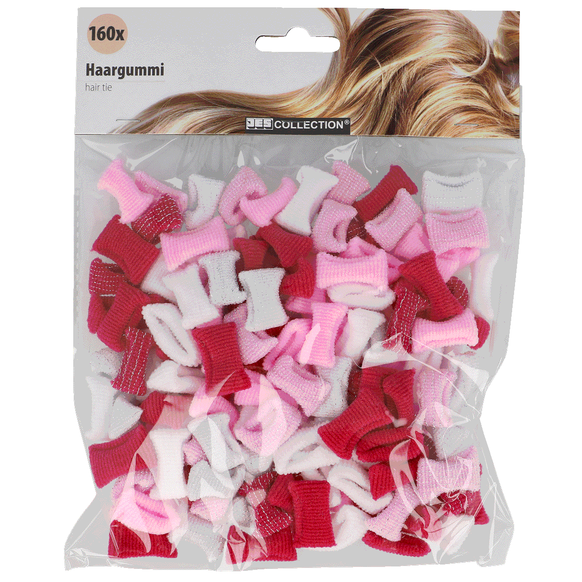haarsträhnchen, haargummi, haargummi, elastische bänder, rosa-rot mix, Haarclips, Haargummi, bunte Haarklammern, Kletten, Haarschmuck, Haarbänder, Gummi, Pink, Rot, 160er Pack