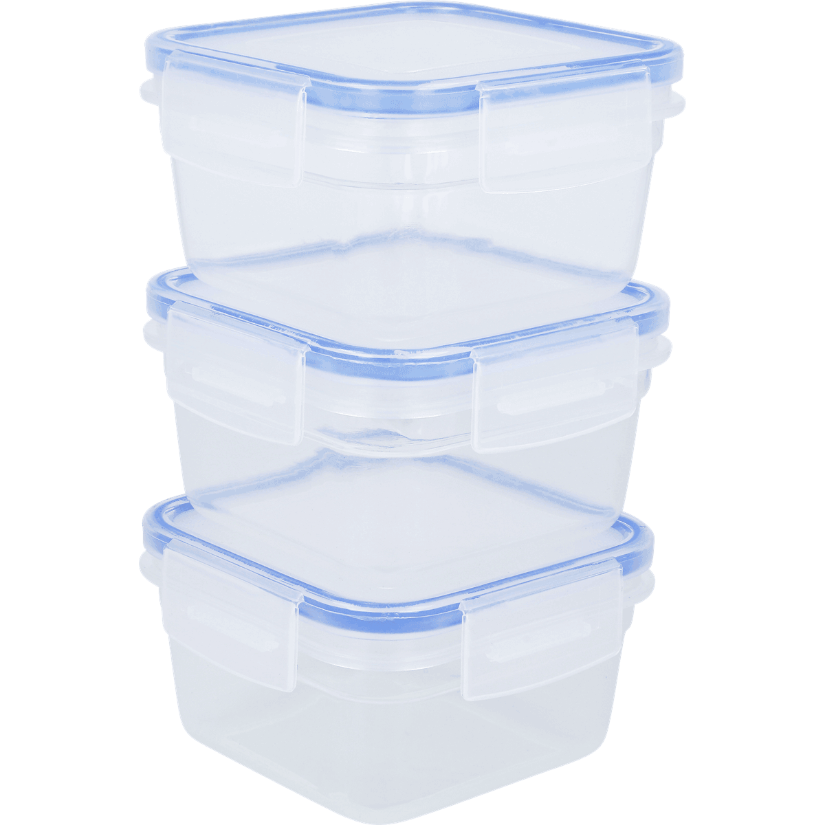 Aufbewahrungsbox, Lebensmitteldose, Plastikbehälter, Stackbare Box, Transparent, Aufbewahrungsbox, Aufbewahrung, Kunststoffbehälter, Stapelbox, Box mit Deckel, Aufbewahrungsdose, Silikonverschluss, Transparent, Stackable, Plastikbehälter