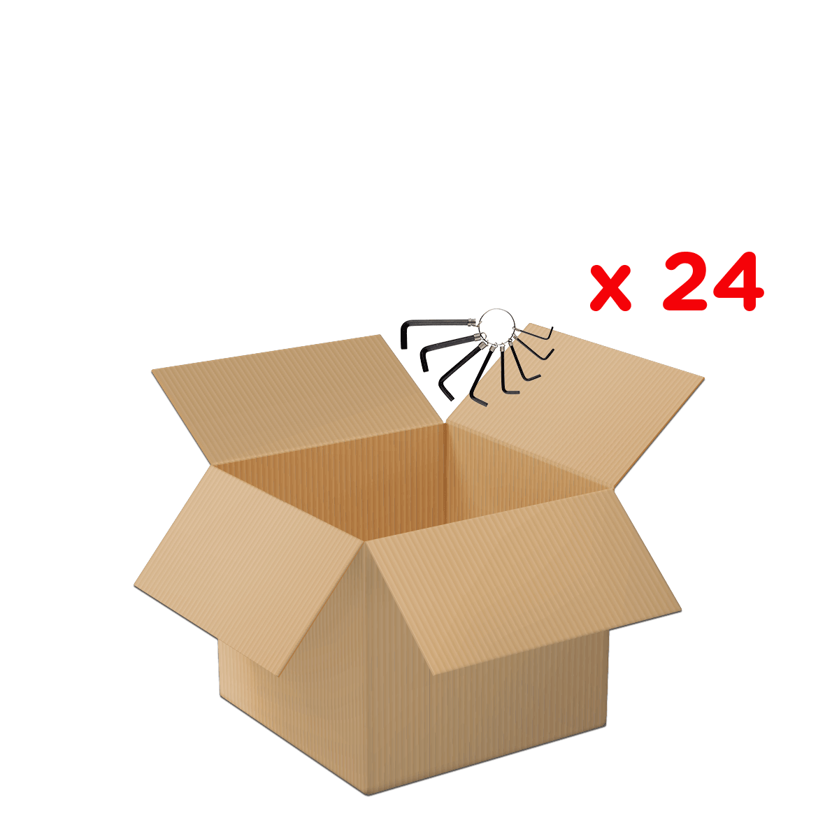Umzugskarton, Kartonschachtel, Wellpappkarton, Offen, Set 24, kartonbox, offen, verpackung, zubehör, box, Kartonbox, Offen, Schwarzschlüsselring, Schlüsselanhänger, Set 24